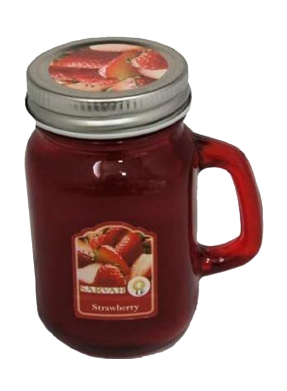 

Stud 1L Mason Jar Fragrance Candle Rose, Red