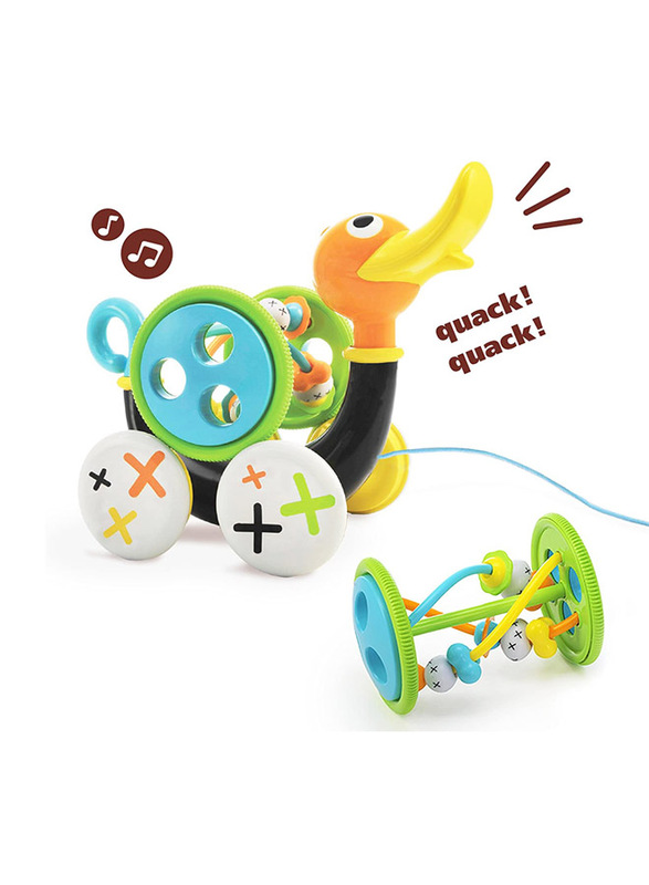 

Yookidoo Pull Along Duck Whistles with Bead Coaster, Multicolour