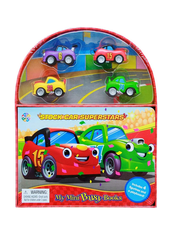 

Phidal Race Cars Mini Busy Book, 4 Pieces, Ages 3+