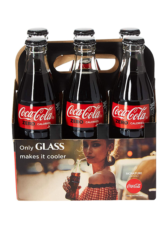 Coca Cola Zero Carbonated Soft Drink, 24 Cans x 330ml