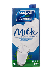 Almarai Full Fat UHT Milk with Added Vitamins, 4 x 1 Liter