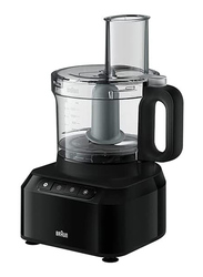 Braun Purease Food Processor, 800W, FP 3132, Black