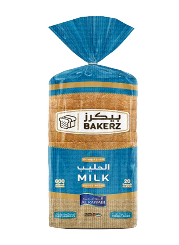 

Al Rawabi Bakerz Sliced Milk Bread, 600g