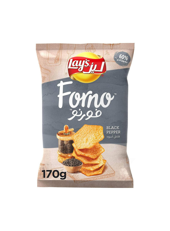 

Lays Forno Black Pepper Chips, 170g