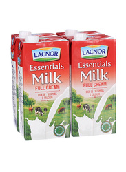 Lacnor Essential Full Cream Milk Red, 4 x 1 Liter