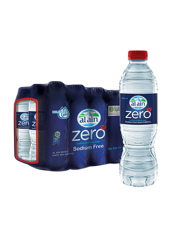 Al Ain Zero Mineral Water 12 X 500 Ml