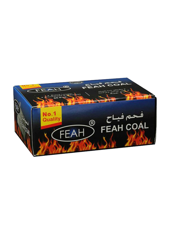 

Feah 60-Pieces of BBQ Smokeless & Odorless Coal, Black