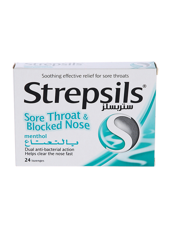 

Strepsils Menthol Sore Throat & Blocked Nose Lozenges, 24 Lozenges