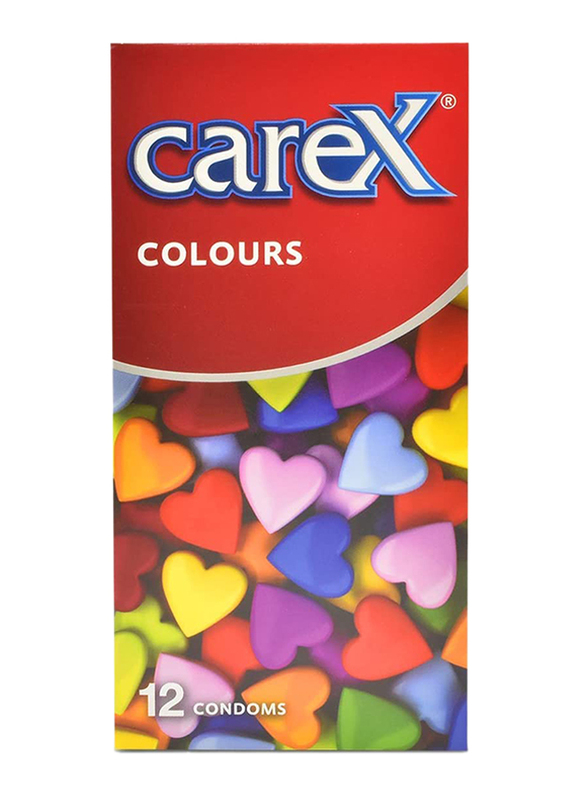 

Carex Colours Condoms, 12 Pieces, Multicolour