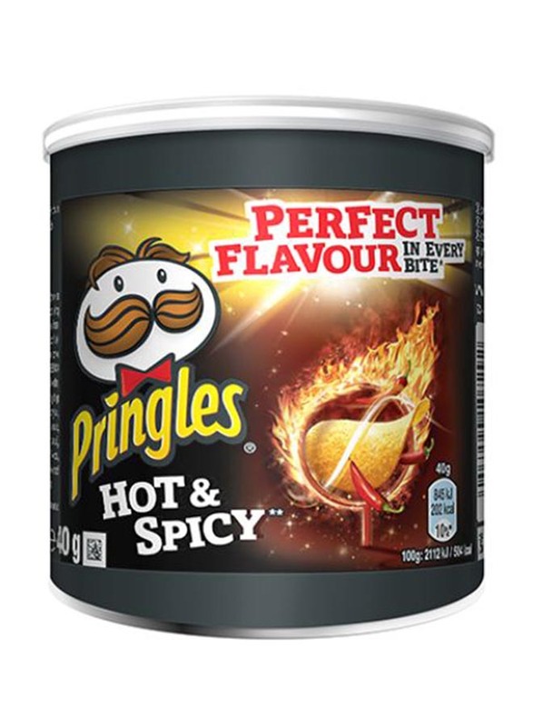 

Pringles Hot & Spicy Flavoured Chips, 40g