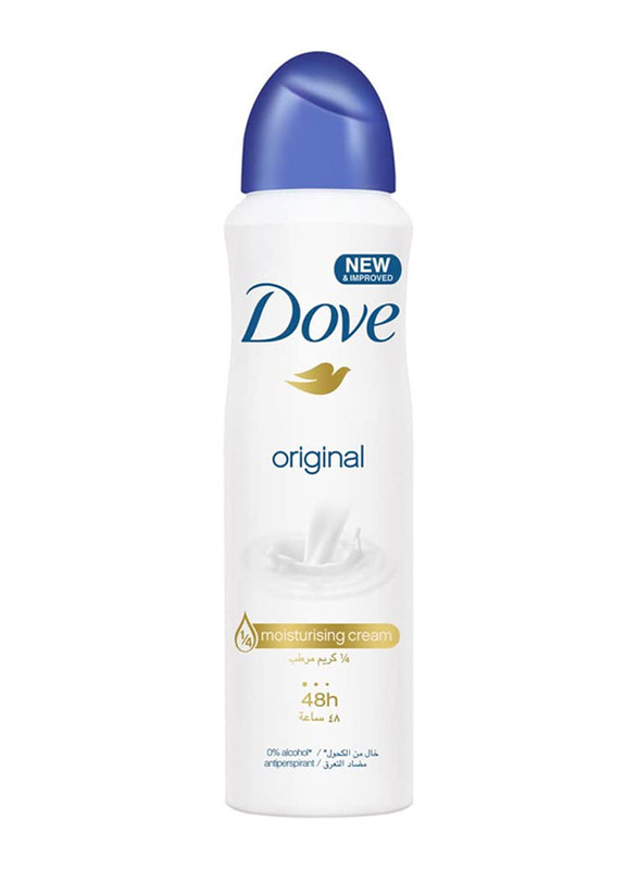 

Dove Moisturising Cream Original Antiperspirant Deodorant Spray for Women, 150ml