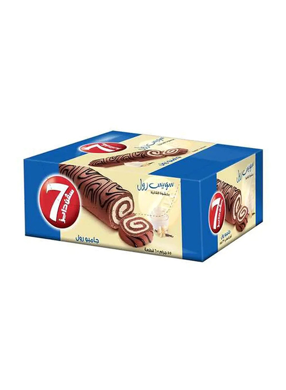 

7 Days Vanilla Jumbo Swiss Roll, 6 Pieces, 55g
