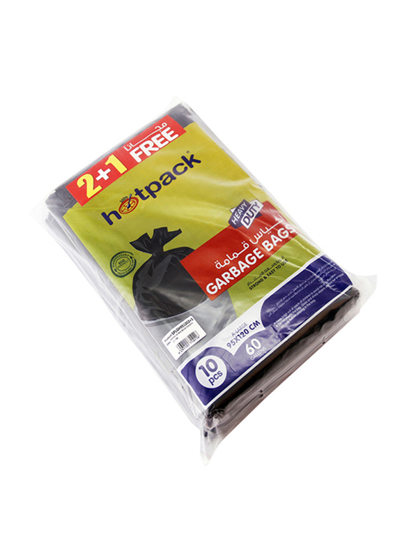 

Hotpack Flat Garbage Bag, 95x120cm, 60 Gallon, 3 x 10 Bags