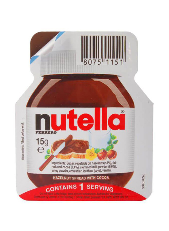 

Nutella Hazelnut and Chocolate Spread Portion, 40 x 3 x 15g