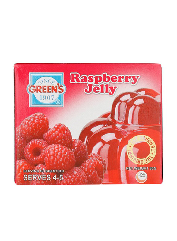 

Greens Raspberry Jelly Mix, 80g