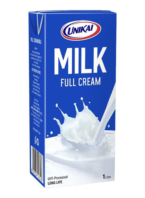 

Unikai UHT Long Life Full Cream Milk, 12 Pieces x 1 Liter