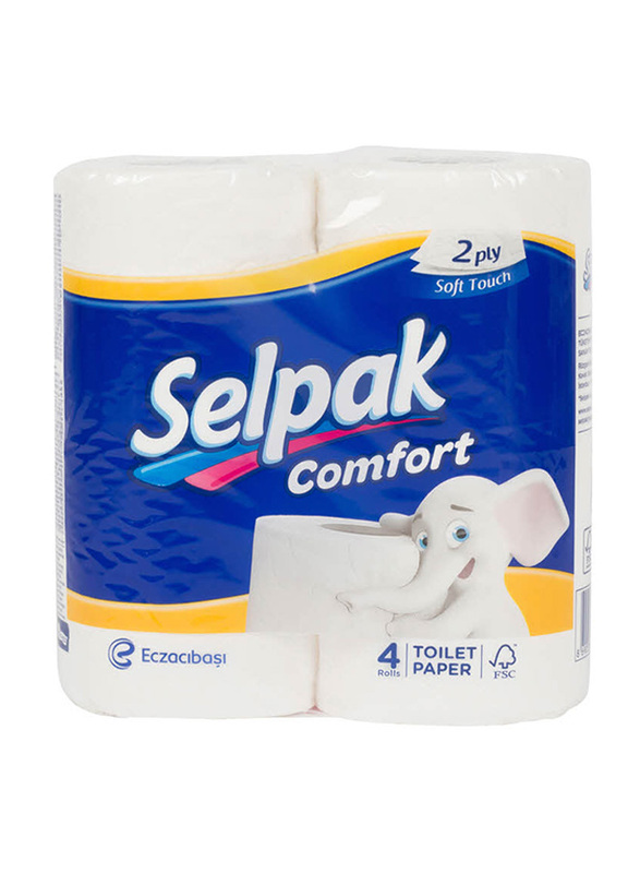 

Selpak Comfort 2-Ply Toilet Roll, 4 Rolls