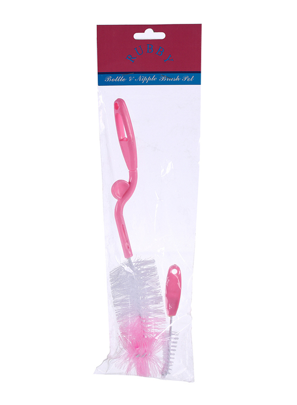 

Rubby D220 Bottle & Nipple Brush Set, 2 Pieces, Multicolour