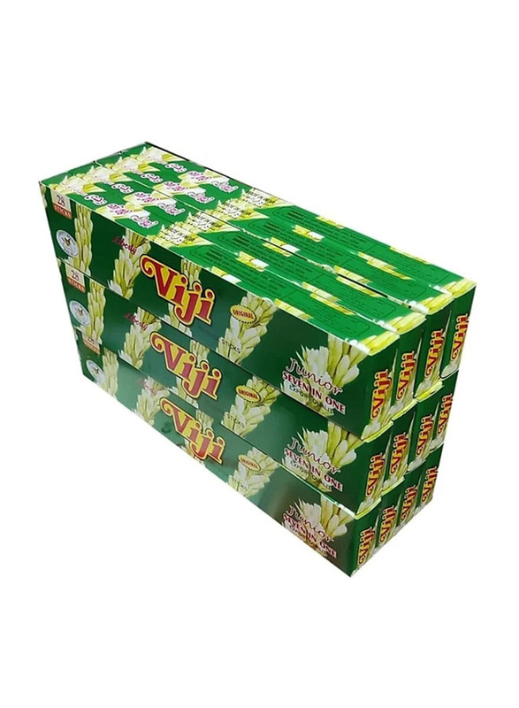 

Viji Liberty 7-in-1 Original Incense Sticks, Pack of 12, 28 Sticks, Black