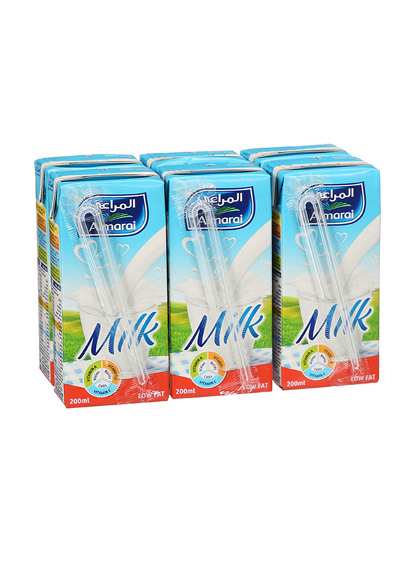 

Al Marai UHT Low Fat Milk with Vitamins, 6 x 200ml