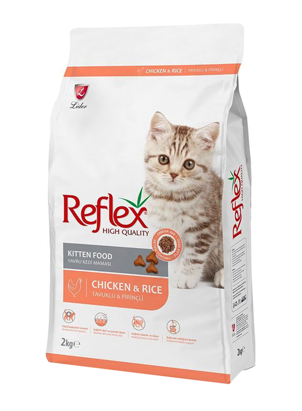 

Reflex High Quality Chicken and Rice Kitten Food, 2Kg