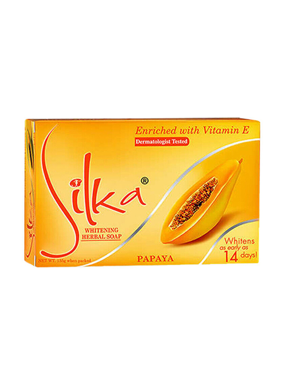 

Silka Green Papaya Skin Whitening Herbal Soap, 72 x 135gm