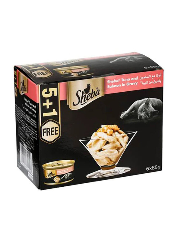 

Sheba Tuna and Salmon Cat Food, 6 x 85g