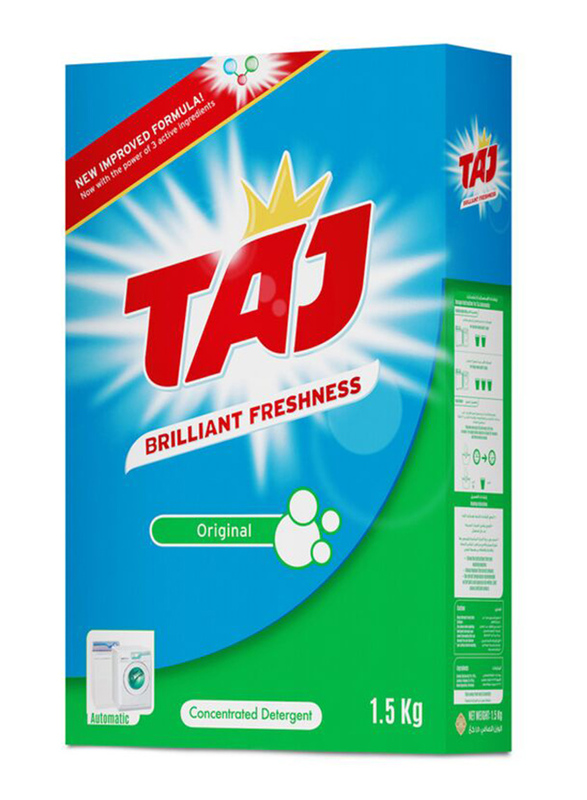 

Taj 2-in-1 Green Detergent Powder, 6 x 1.5 Kg