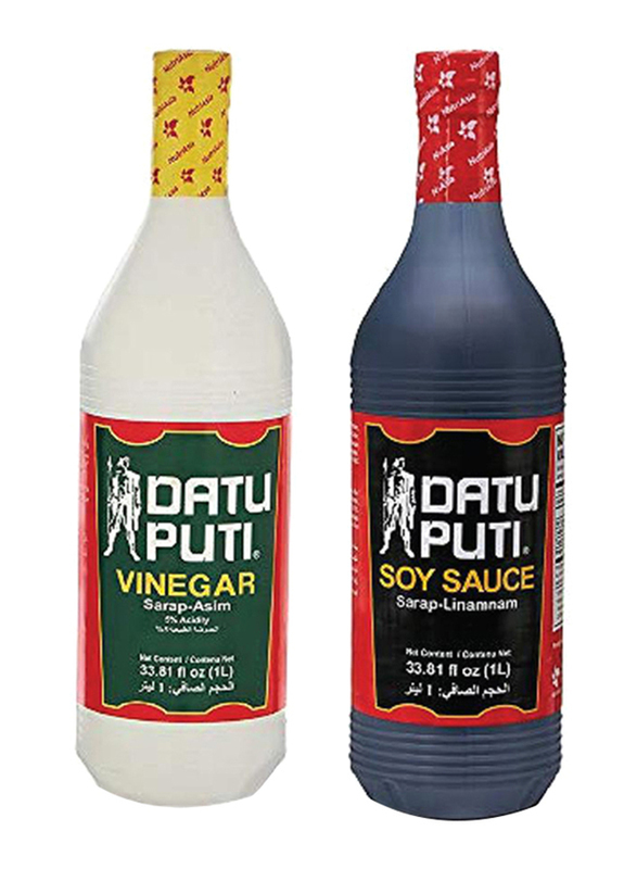 

Datu Puti Vinegar and Soy Sauce, 2 Bottles x 1 Liter