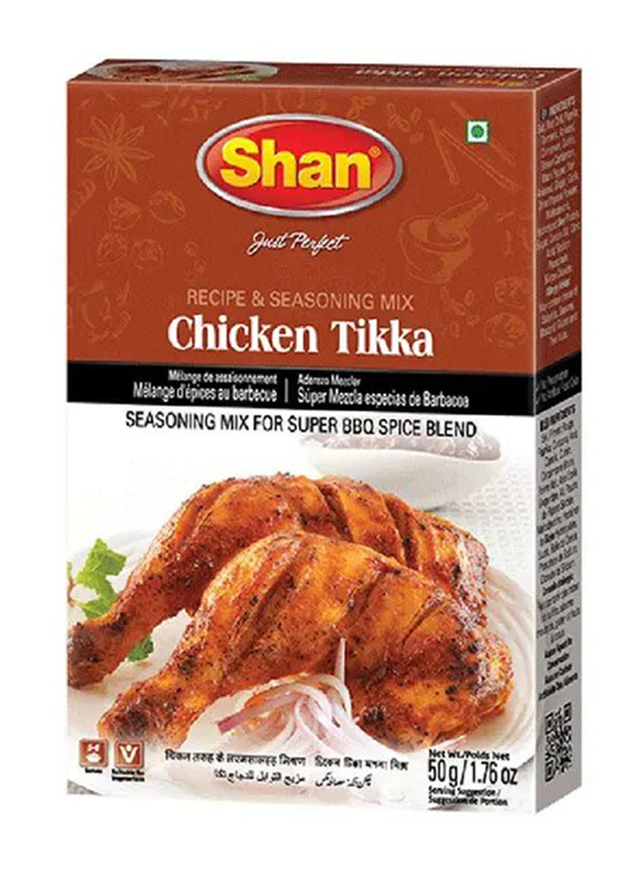 

Shan Chicken Tikka Mix Masala Powder, 6 x 50g