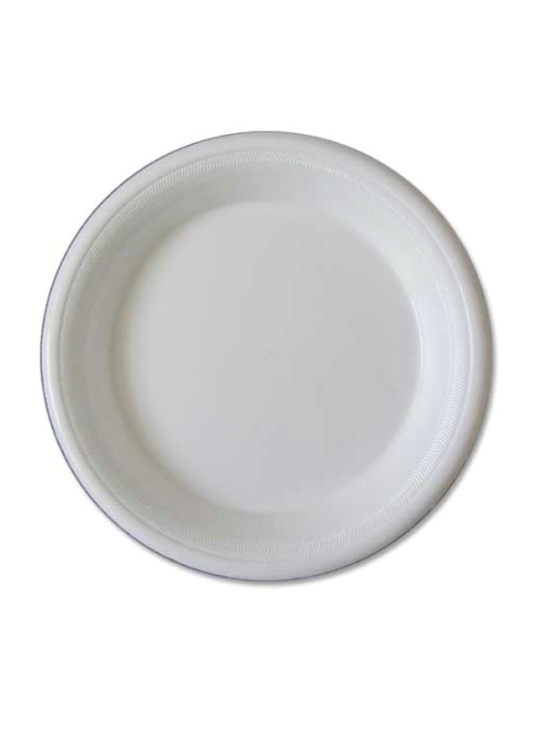 

Al Jaleeb 25-Piece 9-inch Foam Plain Round Plate, White