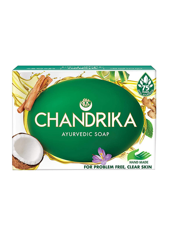 

Chandrika Ayurveda Handmade Soap, 10 x 75gm