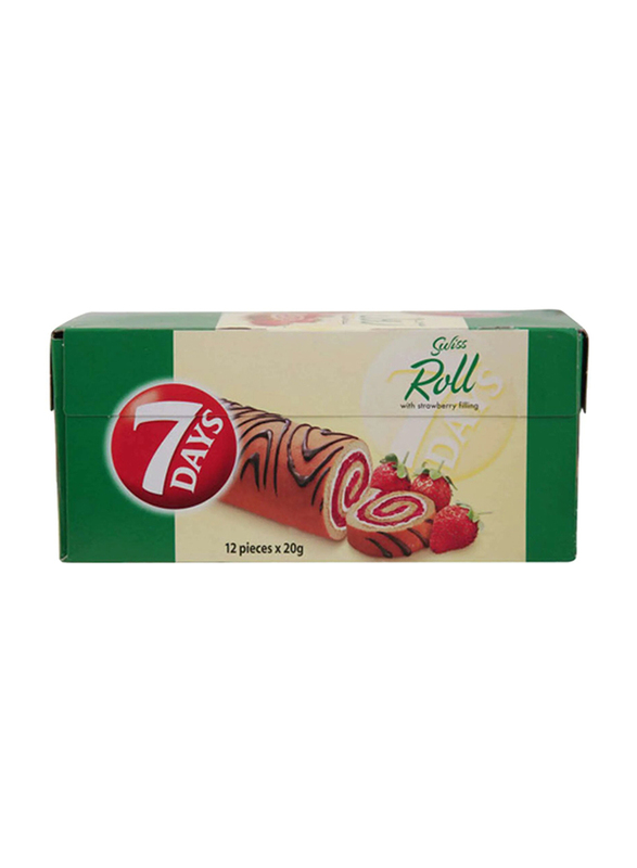 

7 Days Swiss Mini Roll Strawbery 12x20gm