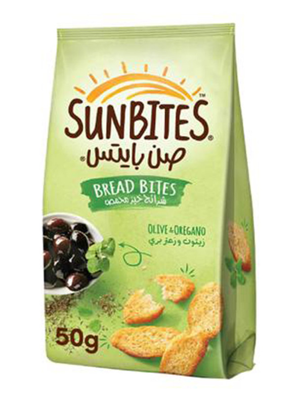 

Sunbites Olive & Oregano Flavoured Bread Bites, 50g