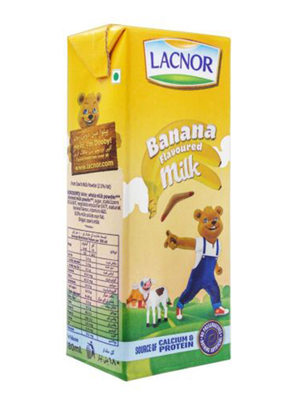 

Lacnor Banana Flavored Milk 180ml