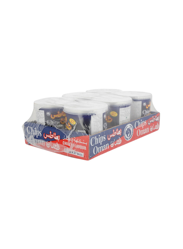 

Oman Chips Potato Chips, 6 Can x 37g