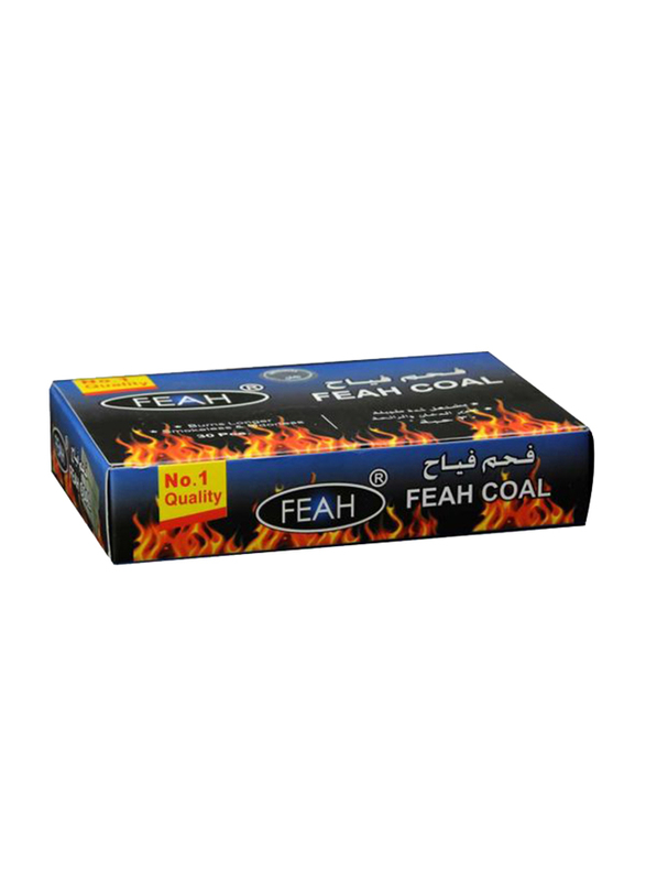 

Feah 30-Pieces of BBQ Smokeless & Odorless Coal, Black