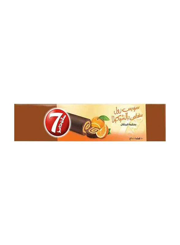 

7 Days Orange Swiss Roll, 10 Pieces, 38g