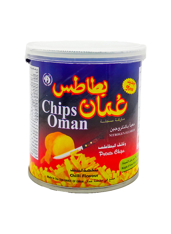 

Oman Chips Chilli Chips Tin, 37g