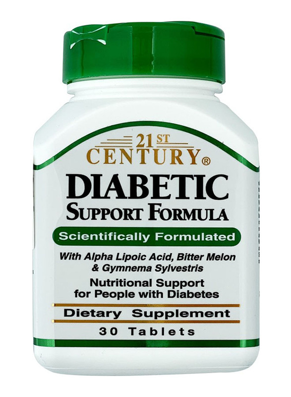 

21st Century Diabetic Support Formula Dietary Supplement, 30 Tablets
