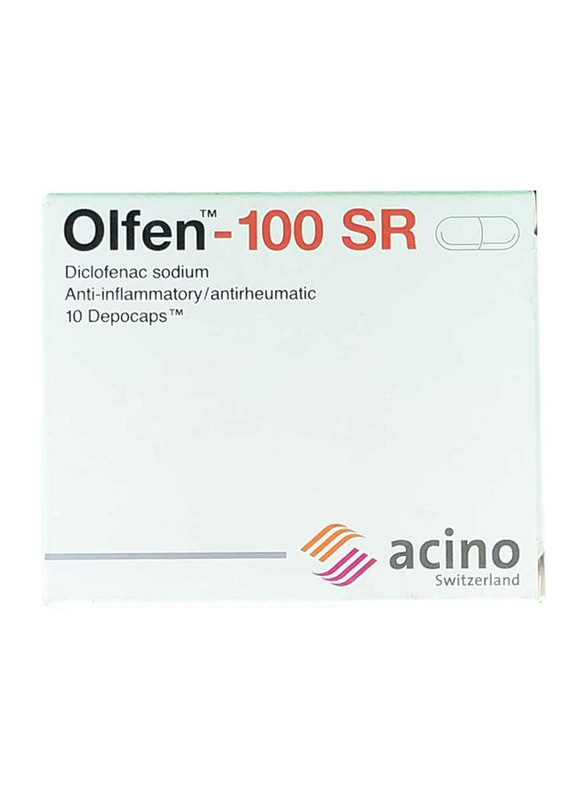 

Acino Olfen SR Depocaps 100mg, 10 Tablets