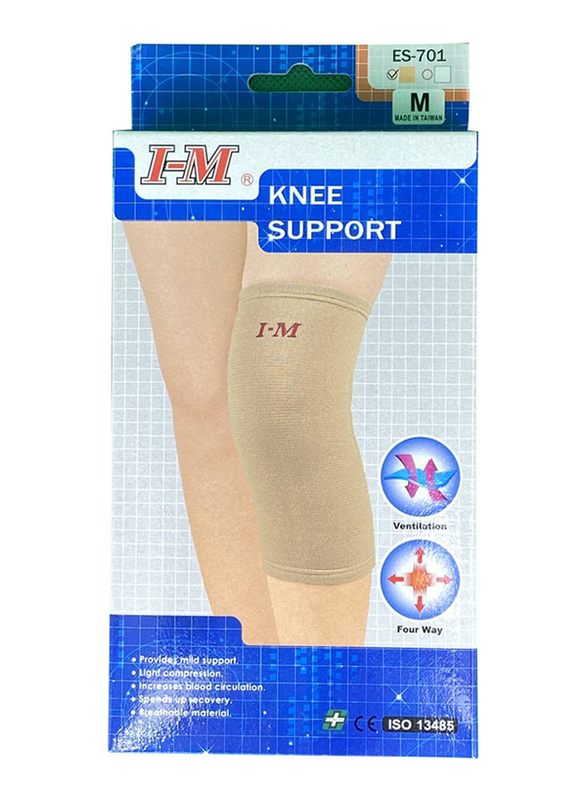 

I-M Elastic Knee Support, Medium, Brown