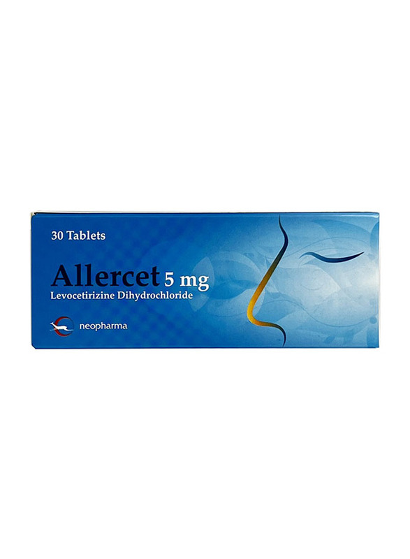 

Allercet 5mg, 30 Tablets
