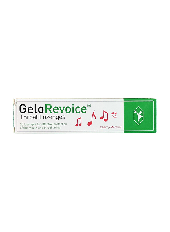 

Pohl Boskamp Gelo Revoice Cherry Menthol Throat Lozenges, 20 Lozenges