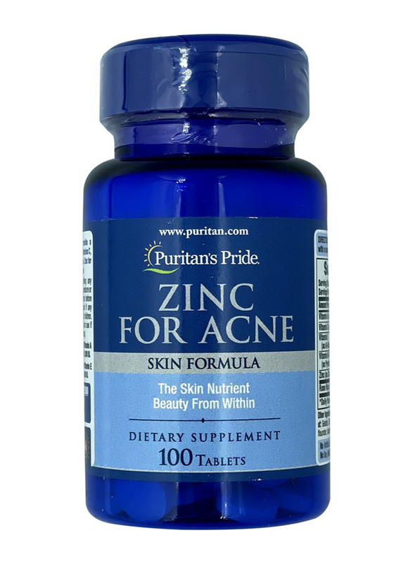 

Puritan's Pride Zinc For Acne Tablets, 100 Tablets