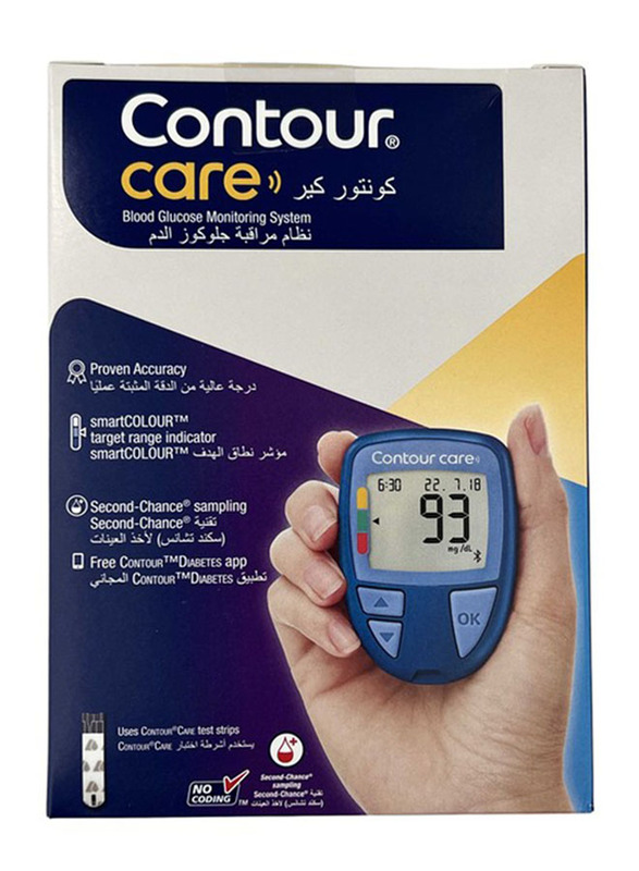 

Ascensia Contour Care Blood Glucose Monitor, Blue