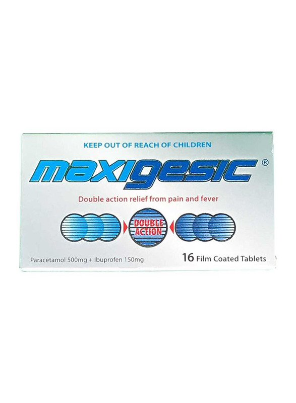 

Maxigesic Paracetamol 500mg, 16 Tablets