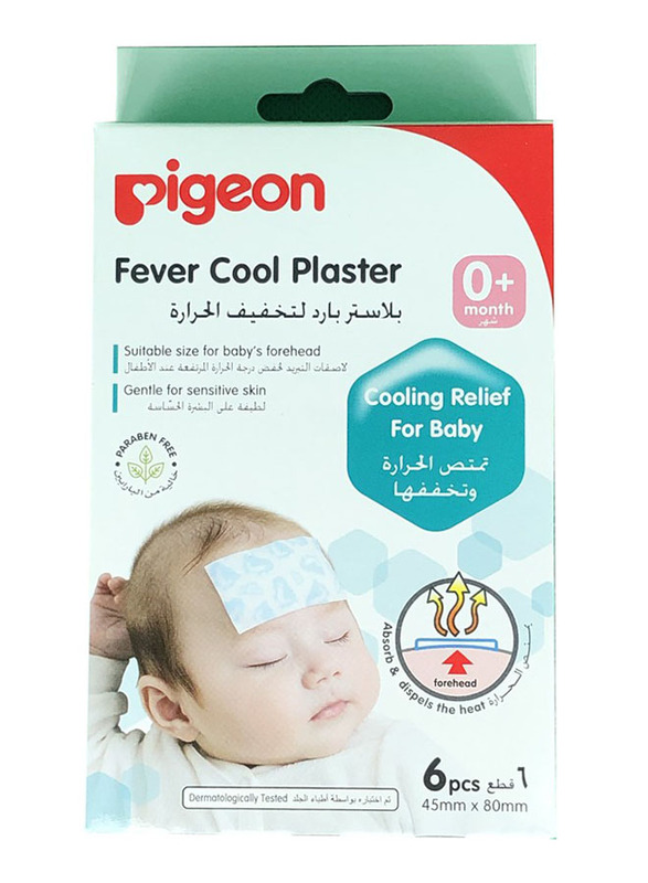 

Pigeon 6-Strips Fever Cool Plaster, 0+ Months, Multicolour
