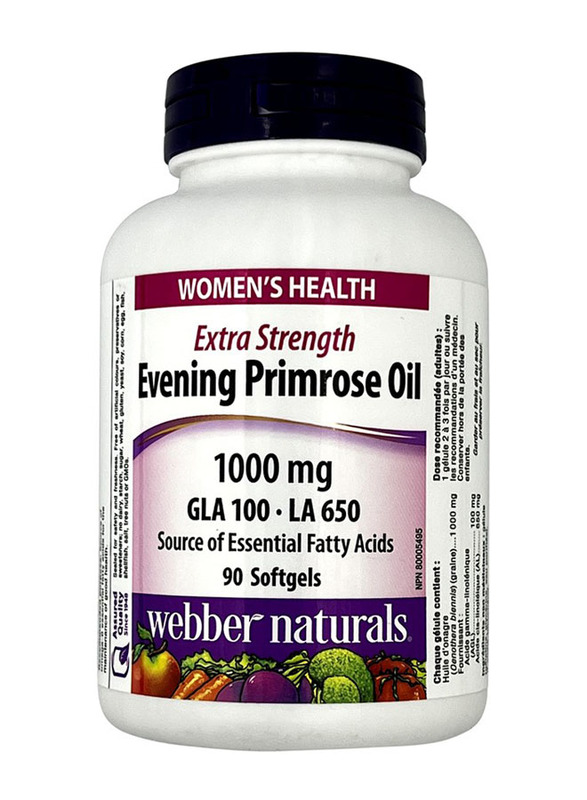 

Webber Naturals Extra Strength Evening Primrose Oil 1000mg, 90 Softgels