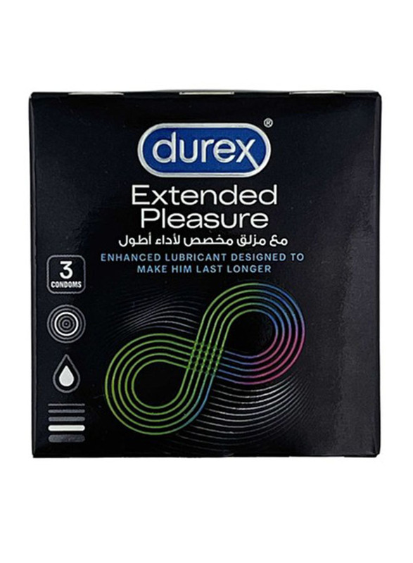 

Durex Extended Pleasure Condoms, 3 Pieces